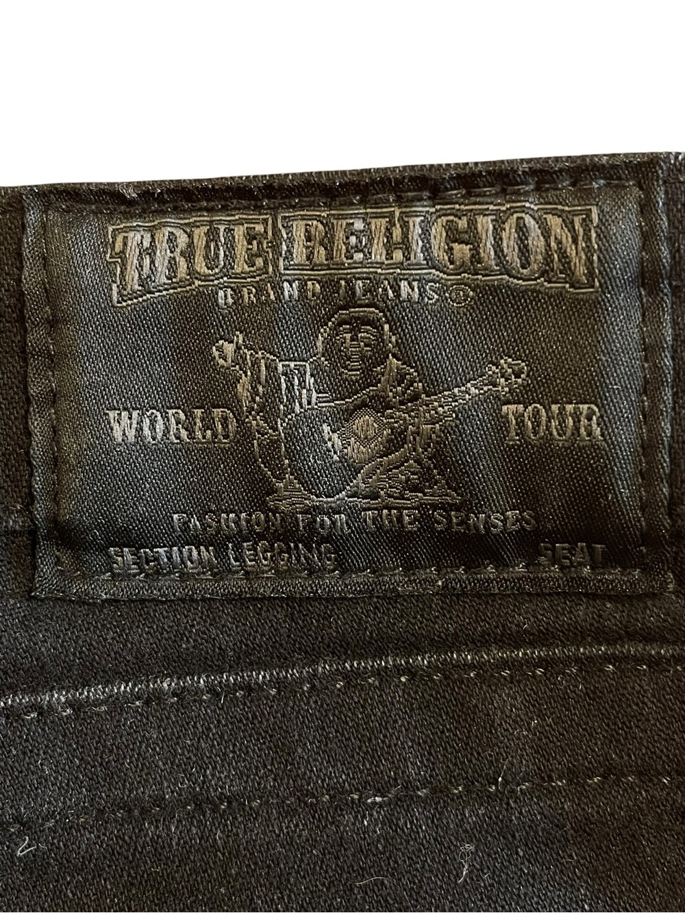 True Religion Size 27 Black Basic Legging Low Rise Skinny Jeans Stretch - Picture 14 of 14